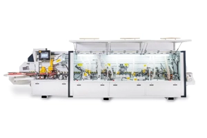 Masina Cantuit Industriala cu Prefrezare Dubla Jumping si Incalzitor, Aplicat Cant ABS PVC PAL MDF