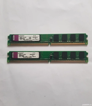 Kit Memorie RAM Desktop Kingston 2GB (1+1GB) DDR2