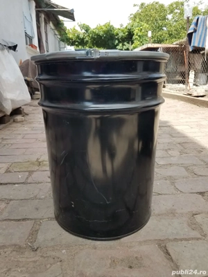 Butoi din metal, cu capac mobil 100 l