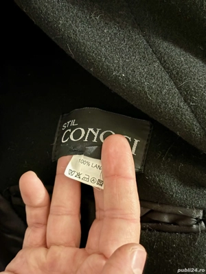 Palton scurt barbatesc din lana 100%