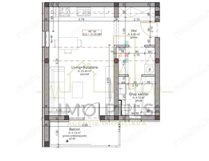 Apartament cu 1 Camera in Bloc nou. Finisajele sunt la alegerea cumparatorului. - imagine 9
