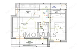 Girocului - Esso. Nou. Terasa 9.5 mp. Etaj 1 sau 2. - imagine 6