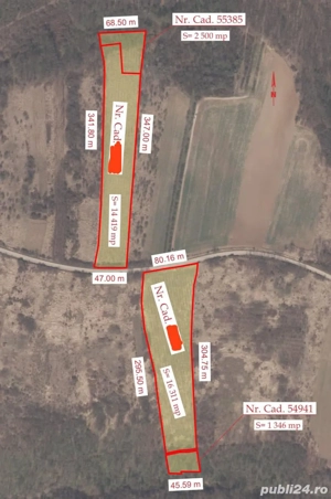 Vânzare teren extravilan, 34576 MP , Comuna Cetariu, Bihor. - imagine 2