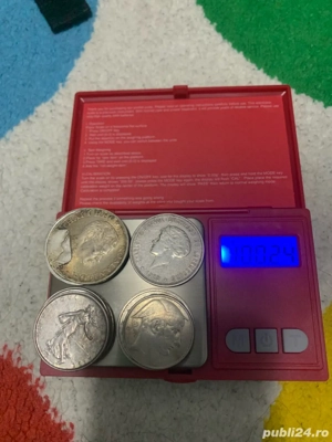 Lot monede argint 100 grame