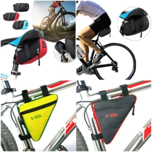 Geanta triunghi cadru sau prindere sub sa bicicleta impermeabila