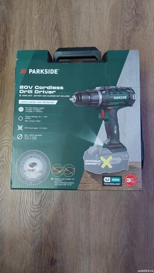 Maşină de înşurubat şi găurit, cuplu 45 nM,25+1 trepte,20 V, Nou!