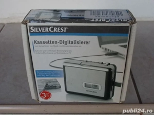 Walkman SilverCrest SKD 1000 A3 tape casetofon USB,AutoReverse,ca nou,in cutie