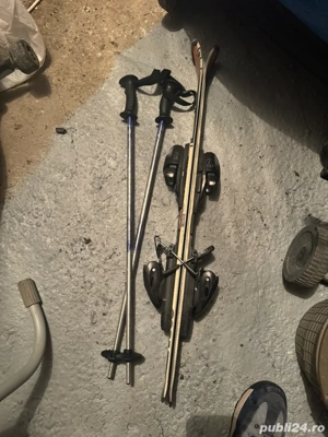 Set schiuri copii Elan Exar Pro + legături + bețe   stare bună