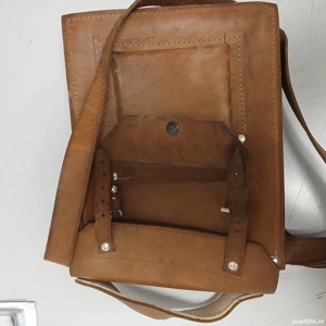 Geantă de bărbați culoare maro din piele foarte grrooassaăeste bună pentru a puurttaa documente și a - imagine 2