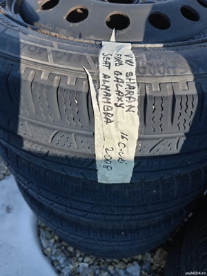 Jante tabla echipate cu anvelope M+S 16 -C-uri Vw Sharan, Ford Galaxy, Seat Alhambra 