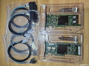 Controller SAS LSI PCIe3 P20 IT Mode pentru NAS   Server   Desktop + cabluri SAS   SATA