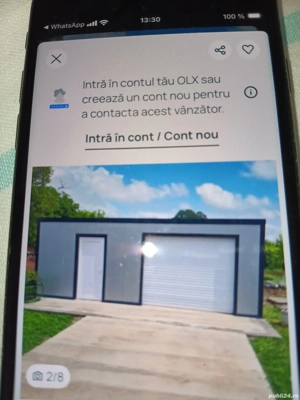 Vand garaj cu beci usa autom electr telecomanda 6.5 3.5