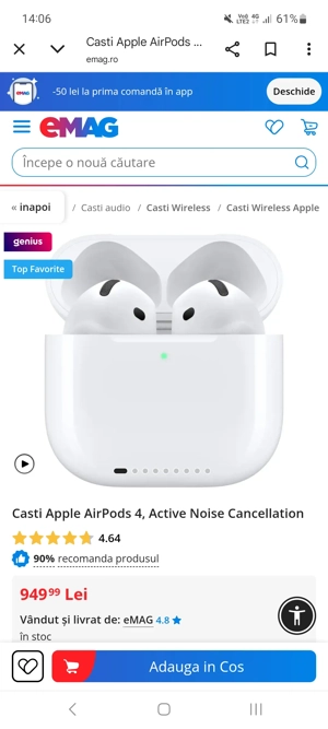 Căști wireless iphone