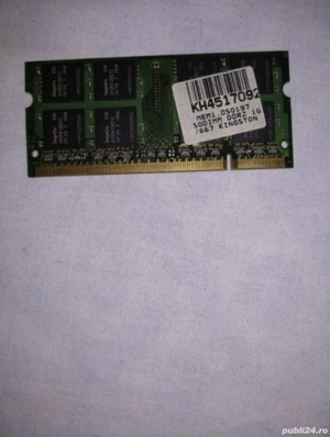 Memorie Ram laptop kingston 1 GB 667 ghz DDR2