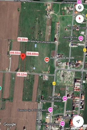 5000mp intravilan Costinești  acces la 2 străzi   ideal Pensiuni Hotel