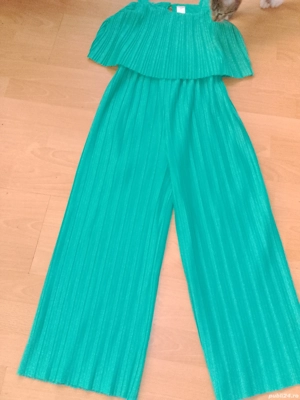 Salopetă noua plisată cu bretele 