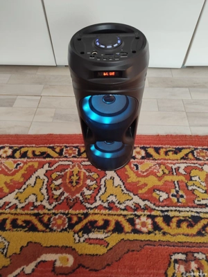 Boxa portabila bluetooth wireless iluminare RGB