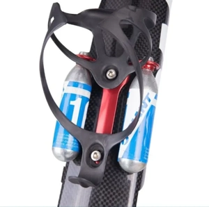 Suport rezerva cartus CO2 butelie bicicleta mtb cursiera bidon adaptor