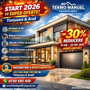 Tamplarie PVC, Rulouri, Usi de garaj, Plase Insecte etc..