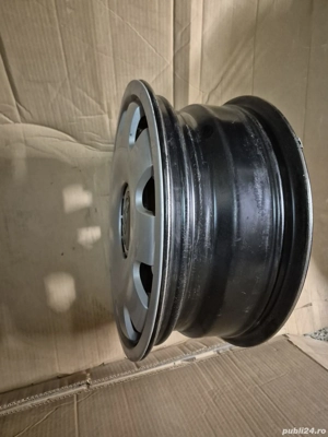 Set jante otel, OEM Audi, marime 16”, 1K0 601 027 A, ET50, 6 1/2 Jx16H2, + capace OEM, stare f. buna - imagine 6