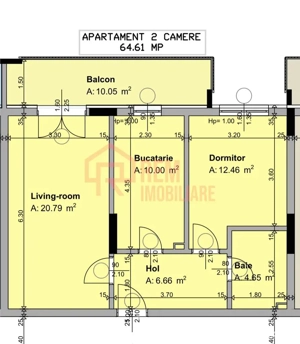 Vanzare apartament 2 camere, 65 mp, finisat lux, et 1 din 3, Dobroesti, Fundeni, Piersicului - imagine 20