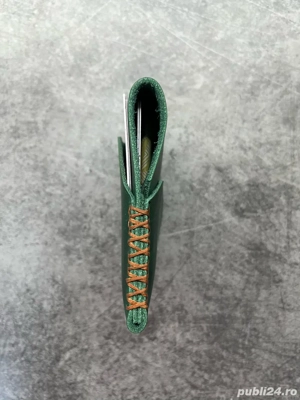 Portcard handmade din piele naturala - imagine 3