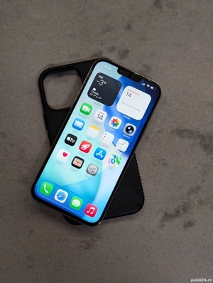 iPhone 13 Pro Max 128gb + Husa + Folie + Cablu Baterie 100% White Display NOU iOs 26.2