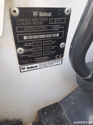 Vand Bobcat S70 2019-650h - imagine 5