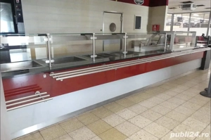 Linie autoservire profesională, cu vitrină frigorifică și zonă caldă - imagine 2