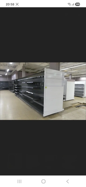 Sistem de rafturi metalice profesionale pentru supermarket sau magazin