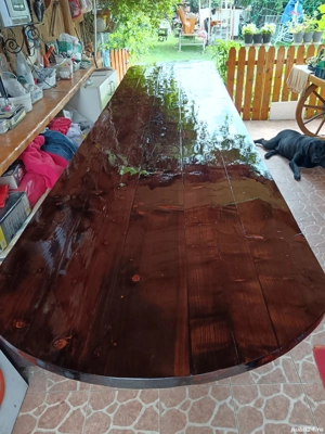 Mese și bănci din lemn masiv  - imagine 4