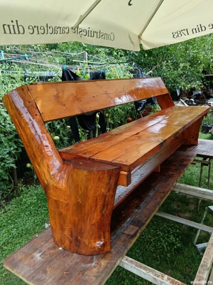 Mese și bănci din lemn masiv  - imagine 2