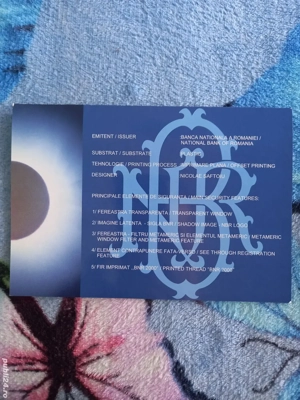 Vînd Bancnotă Nou Nouță Eclipsa 2.000 Lei 11 August 1999 - imagine 2
