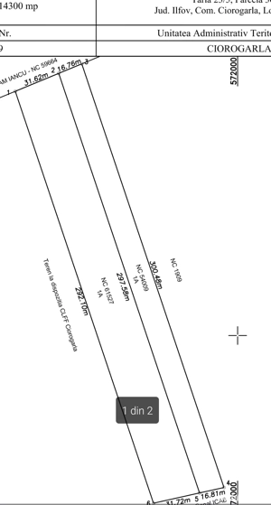 Teren   Platformă pietruit(ă) depozitare parcare TIR   14.500 mp, CIOROGÂRLA, IF