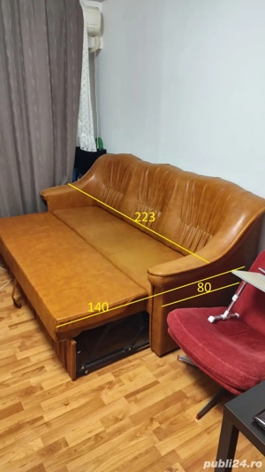 Set Mobilier de sufragerie Canapea + 2 fotolii