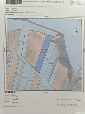 Teren de vânzare între Mihoveni și Șcheia 
