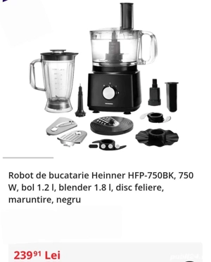 Oferta! ROBOT Bucatarie + mixer HEINNER