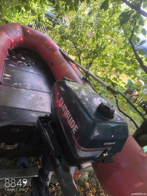 Vand barca gonflabila cu motor 4 cai si peridoc - imagine 2