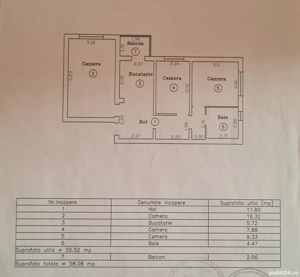 Vând apartament 3 camere Lipovei