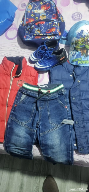 2 geci pt copil 3-4ani incaltaminte adidas geanta noua!