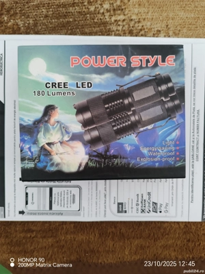 Lanterna cu acumulator la cutie