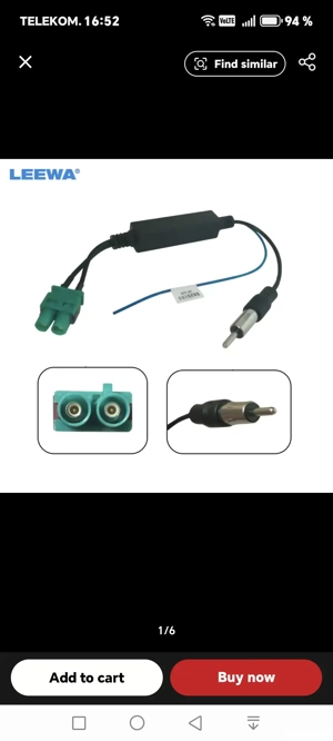 Amplificator antena radio auto FM AM