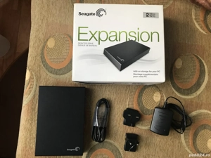 HDD extern Seagate Expansion Portable 2TB, USB 3.0, Negru