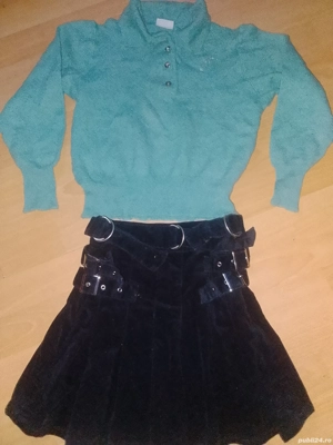 Fustă groasă reglabilă si bluză călduroasă - imagine 2