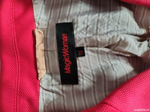 Jacheta MagicWoman Blazer Hot Pink Womens Jacket Smart Size M 38 - imagine 3