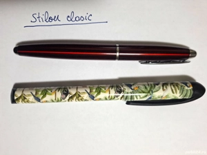    Stilou caligrafie Shneider Germany și unul clasic chinezesc săgeată aurie 