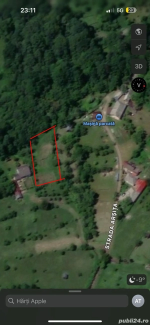 Vând teren strada Arșița