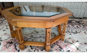 măsuță de cafea octogonala lemn fag
