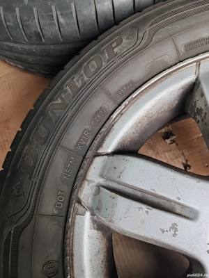 Jante aliaj 4 X 100 R15 anvelope de vară Dunlop 205-55-R15 