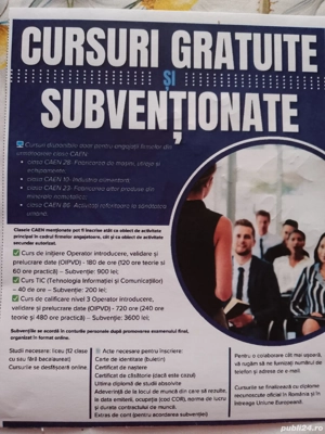 Cursuri gratuite on-line de IT cu subventie de 900 RON la completarea cursului